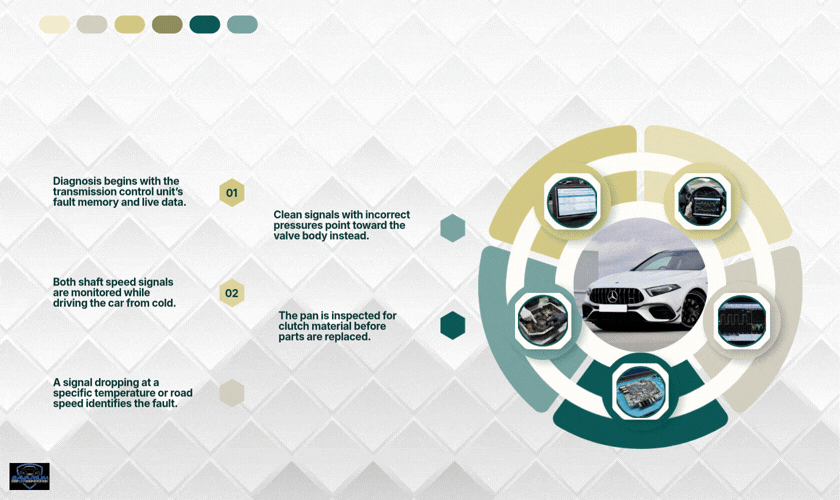 How Is a Mercedes Transmission Fault Diagnosed Before Ordering Replacement Parts