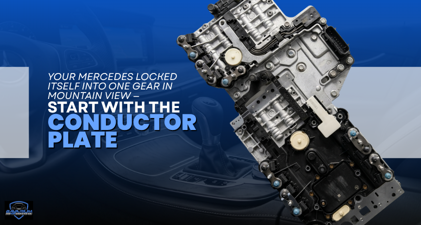 Your Mercedes Locked Itself Into One Gear in Mountain View - Start With the Conductor Plate